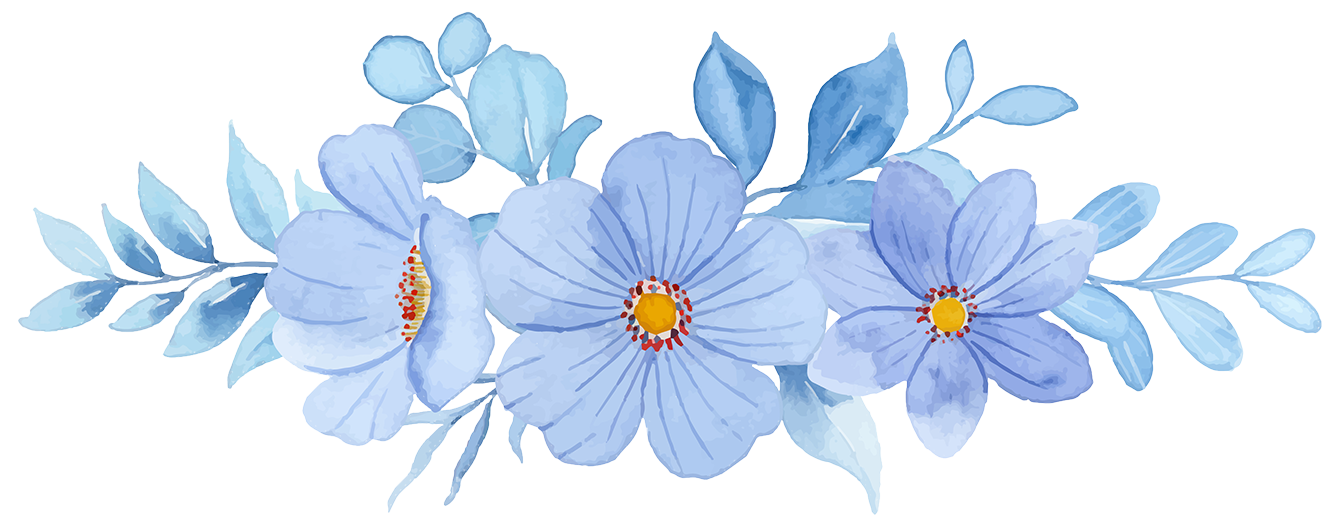 blue flowers